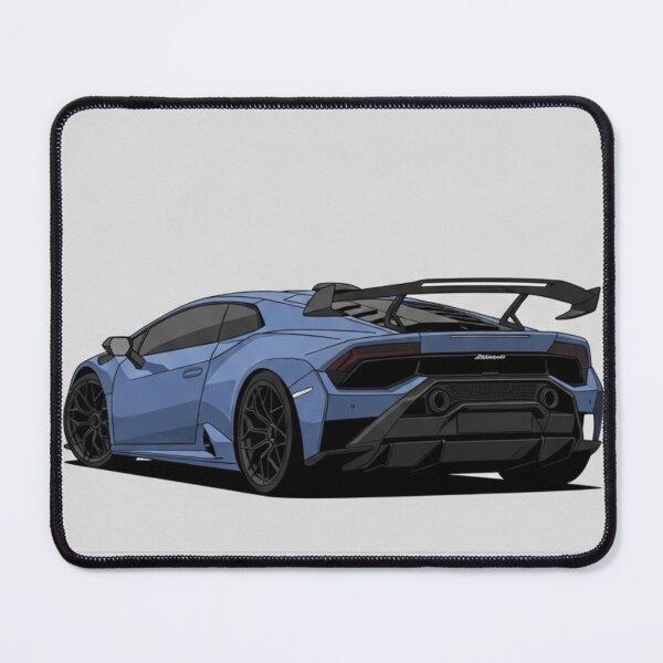 Item preview, Lamborghini Huracan Blue Supercar Rear View Retro Polaroid Art designed and sold by Motorline44.