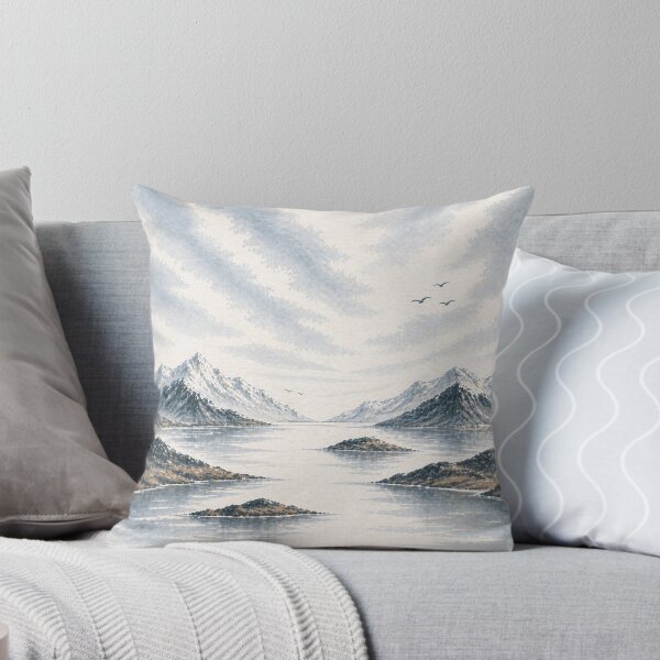 Item preview, Svalbard Inspired Coastal Design – Minimal Arctic Landscape in Soft Blue & Neutral Tones designed and sold by TheSlowShore.