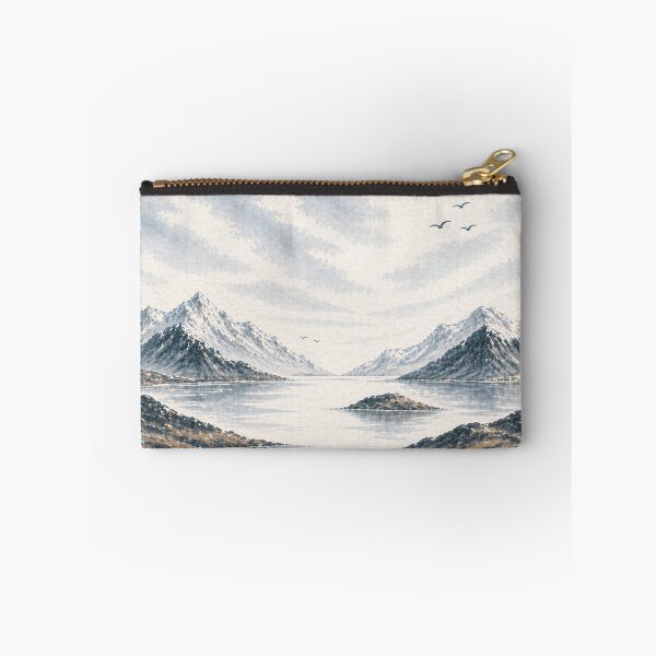 Item preview, Svalbard Inspired Coastal Design – Minimal Arctic Landscape in Soft Blue & Neutral Tones designed and sold by TheSlowShore.