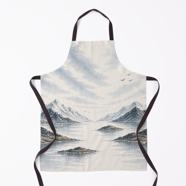 Item preview, Svalbard Inspired Coastal Design – Minimal Arctic Landscape in Soft Blue & Neutral Tones designed and sold by TheSlowShore.