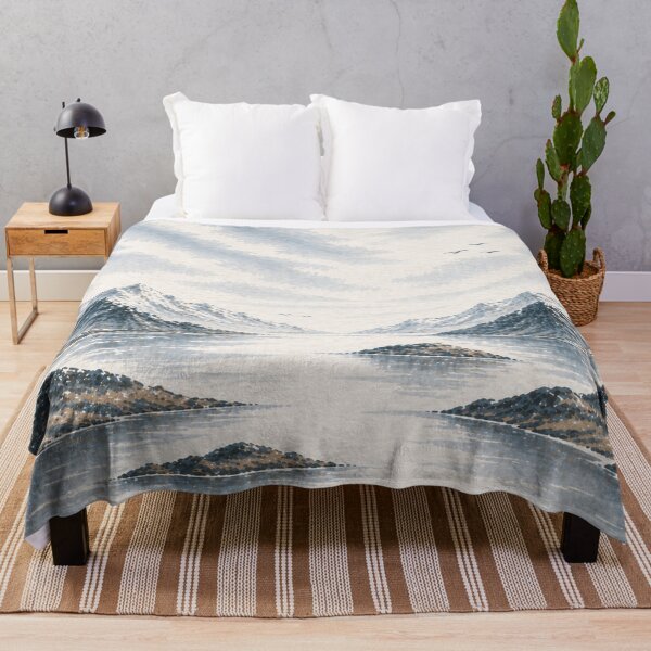 Item preview, Svalbard Inspired Coastal Design – Minimal Arctic Landscape in Soft Blue & Neutral Tones designed and sold by TheSlowShore.