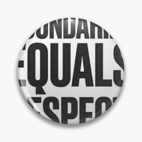 Item preview, Boundaries Equals Respect - Brutalist Typography Statement designed and sold by wynyproject.