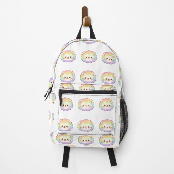 Item preview, Cute Pastel Rainbow Kawaii Lion Face designed and sold by Owcomm.