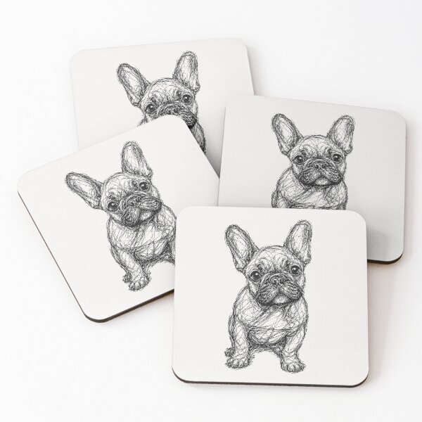 Item preview, Scribble Sketch French Bulldog  Dog Lovers designed and sold by erozzz.