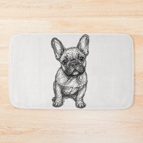 Item preview, Scribble Sketch French Bulldog  Dog Lovers designed and sold by erozzz.