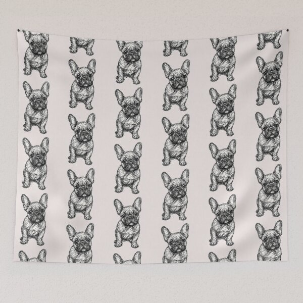 Item preview, Scribble Sketch French Bulldog  Dog Lovers designed and sold by erozzz.