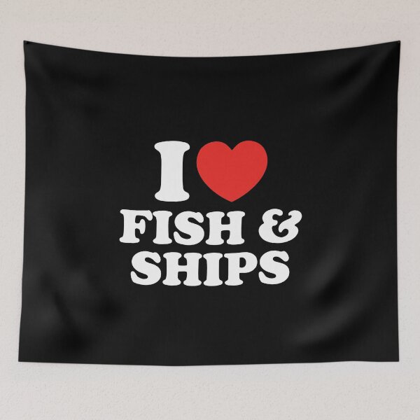 Item preview, I Love Fish & Chips designed and sold by shitpostee.