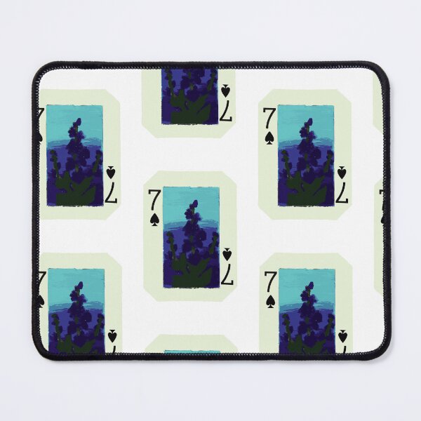 Item preview, Seven of Spades Playing Card (July Birth Flower) designed and sold by meera-r.