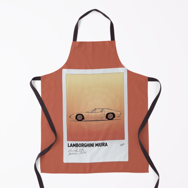 Item preview, Lamborghini Miura Classic Supercar Retro Polaroid Sunset Art designed and sold by Motorline44.