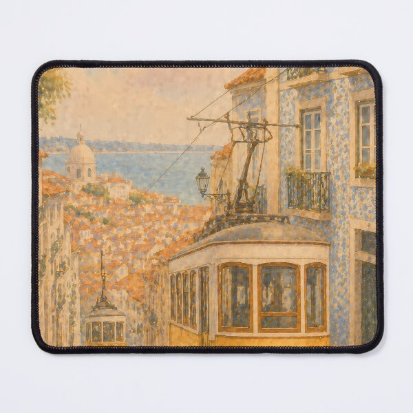 Item preview, Lisbon Portugal Watercolor Poster, Tram 28 Alfama Street Art, Lisbon Cityscape Travel Wall Art, Vintage Aesthetic Print designed and sold by Art-Selling.