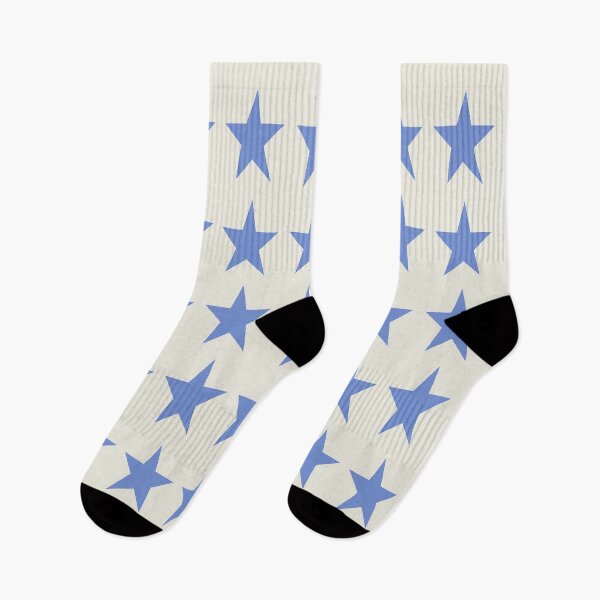 Item preview, Medium DANUBE BLUE and CREAM STARS designed and sold by RachelMacht.
