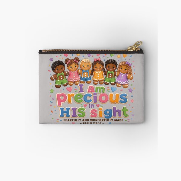Item preview, I am Precious in HIS Sight Christian Kids Gingerbread Design Psalm 139 14 Faith Based Gift designed and sold by GENX-AUTISM-DAD.