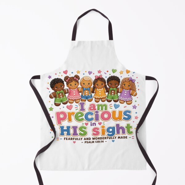 Item preview, I am Precious in HIS Sight Christian Kids Gingerbread Design Psalm 139 14 Faith Based Gift designed and sold by GENX-AUTISM-DAD.