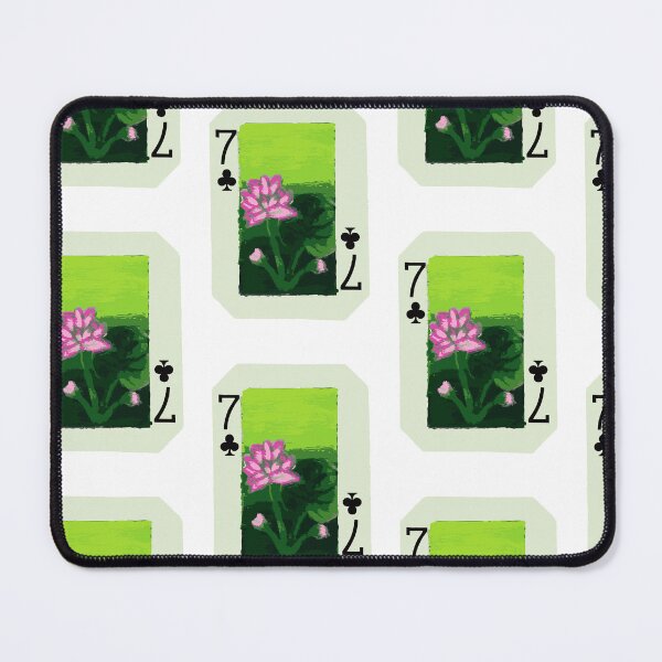 Item preview, Seven of Clubs Playing Card (July Birth Flower) designed and sold by meera-r.