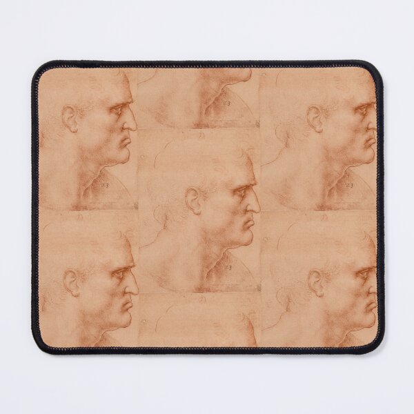 Item preview, The Head of Saint Bartholomew by Leonardo da Vinci High Renaissance Drawing Print designed and sold by artofuniverse.