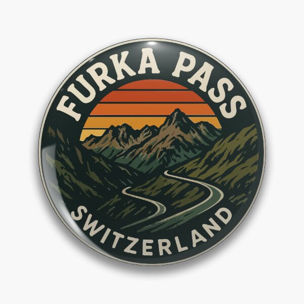 Item preview, Furka Pass Switzerland Alpst Retro Vintage Travel designed and sold by TomFrontierArt.