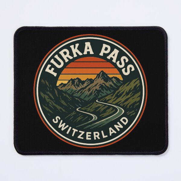 Item preview, Furka Pass Switzerland Alpst Retro Vintage Travel designed and sold by TomFrontierArt.