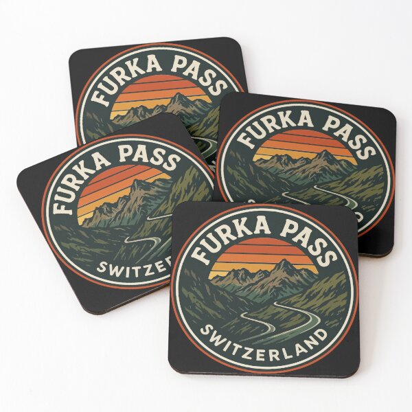 Item preview, Furka Pass Switzerland Alpst Retro Vintage Travel designed and sold by TomFrontierArt.