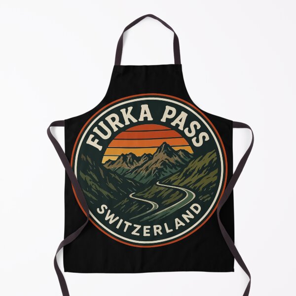 Item preview, Furka Pass Switzerland Alpst Retro Vintage Travel designed and sold by TomFrontierArt.