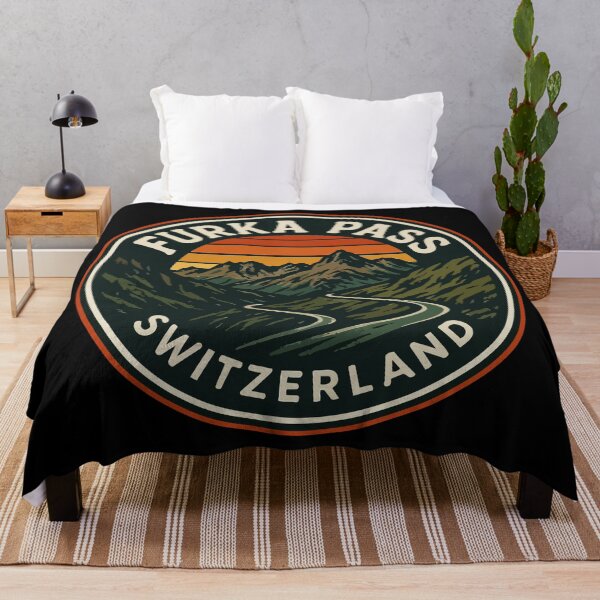 Item preview, Furka Pass Switzerland Alpst Retro Vintage Travel designed and sold by TomFrontierArt.