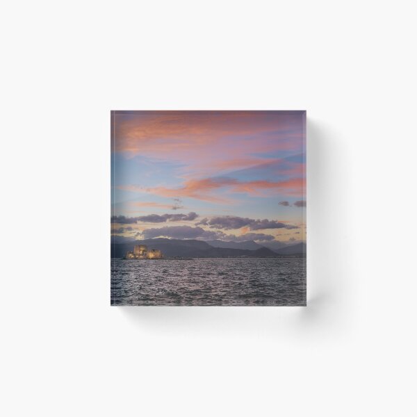 Item preview, Sunset Over Nafplio Greece Harbor designed and sold by PhotoArt by Joan Carroll.