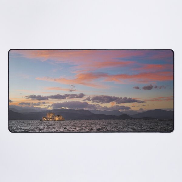 Item preview, Sunset Over Nafplio Greece Harbor designed and sold by PhotoArt by Joan Carroll.