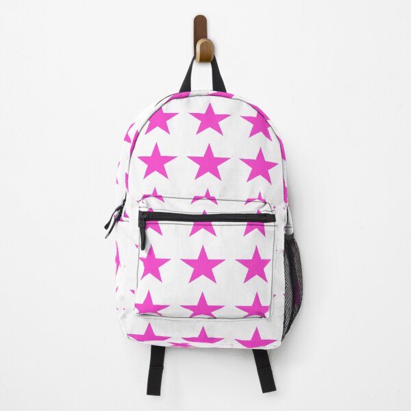 Item preview, Medium HOT PINK and WHITE STARS designed and sold by RachelMacht.