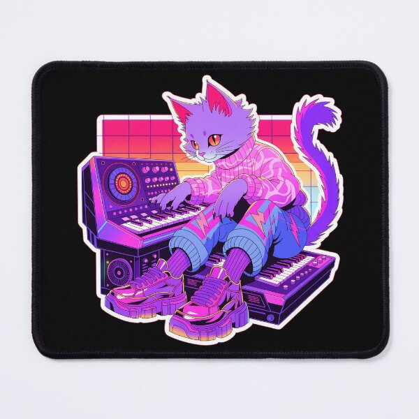 Item preview, Cats & Synthesizers 12 designed and sold by Mono.fi Studios.