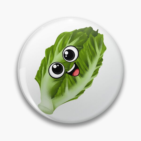 Item preview, Cute Kawaii Lettuce Character | Funny Vegetable Cartoon Smiling Food Art designed and sold by Pandey14.