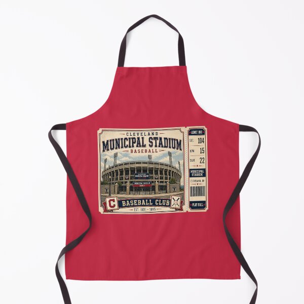 Item preview, Cleveland Municipal Stadium Vintage Ticket Shirt Retro Baseball Exterior Cleveland Ohio Stadium Art designed and sold by GhostDawgs.