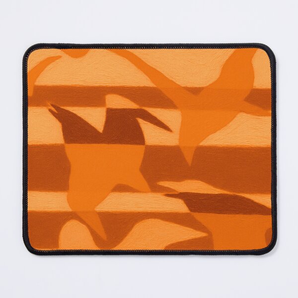 Item preview, Migration— Seagulls in Flight Deep Orange Monochrome designed and sold by LouDSarG.