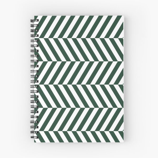 Item preview, White And Forest Green Herringbone Pattern designed and sold by pattern-archive.