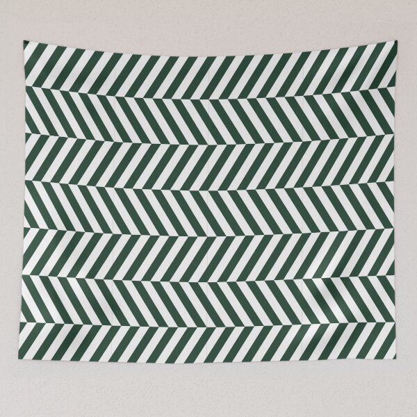 Item preview, White And Forest Green Herringbone Pattern designed and sold by pattern-archive.