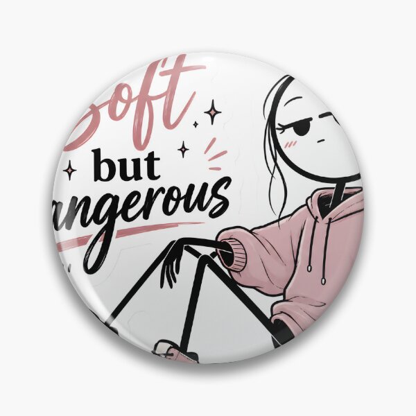 Item preview, Soft But Dangerous Stickman Cute Aesthetic Attractive Personality Minimalist Dual Energy designed and sold by StickyGuys.