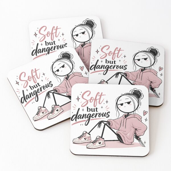 Item preview, Soft But Dangerous Stickman Cute Aesthetic Attractive Personality Minimalist Dual Energy designed and sold by StickyGuys.