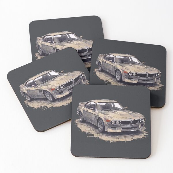 Item preview, Geometric European Grand Touring Car Art designed and sold by Tklezardesigns.