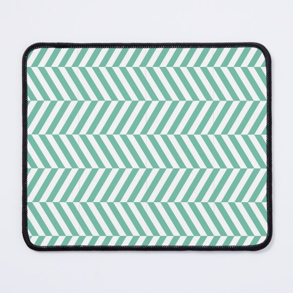 Item preview, White And Pastel Green Herringbone Pattern designed and sold by pattern-archive.