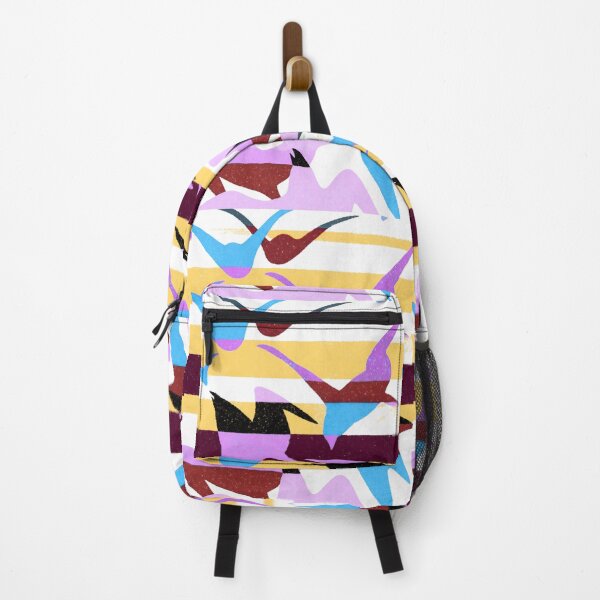 Item preview, Migration V — Seagulls in Flight Acid Stripe Black & Pink designed and sold by LouDSarG.