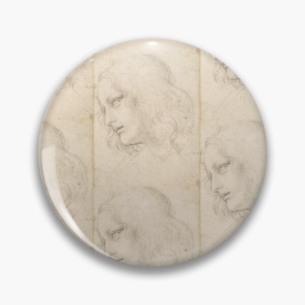 Item preview, The Head of Saint Philip by Leonardo da Vinci Renaissance Drawing Poster designed and sold by artofuniverse.