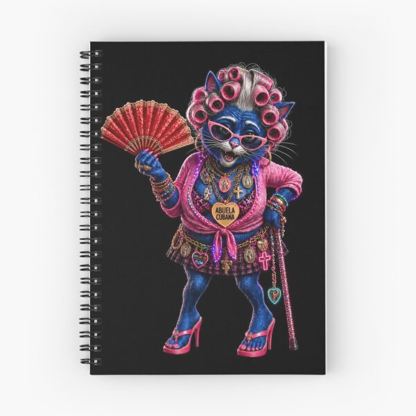 Item preview, Abuela Cubana Cat in Tacones designed and sold by ZunZunArt.