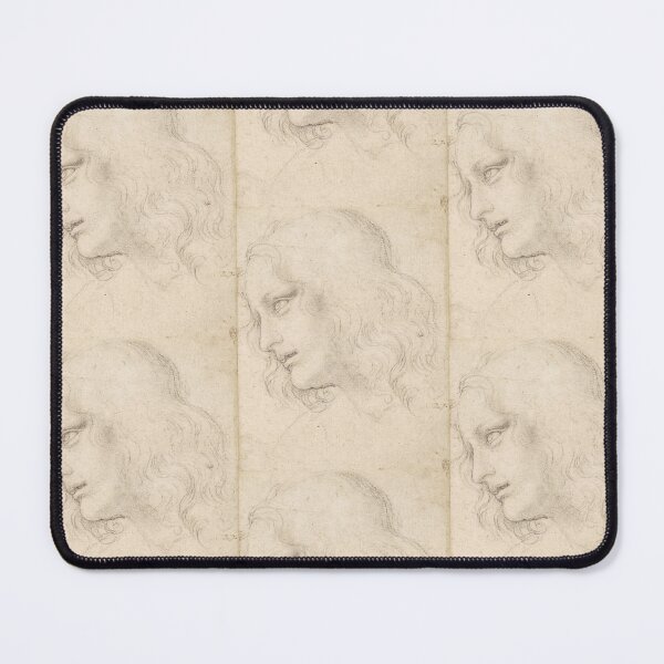 Item preview, The Head of Saint Philip by Leonardo da Vinci Renaissance Drawing Poster designed and sold by artofuniverse.