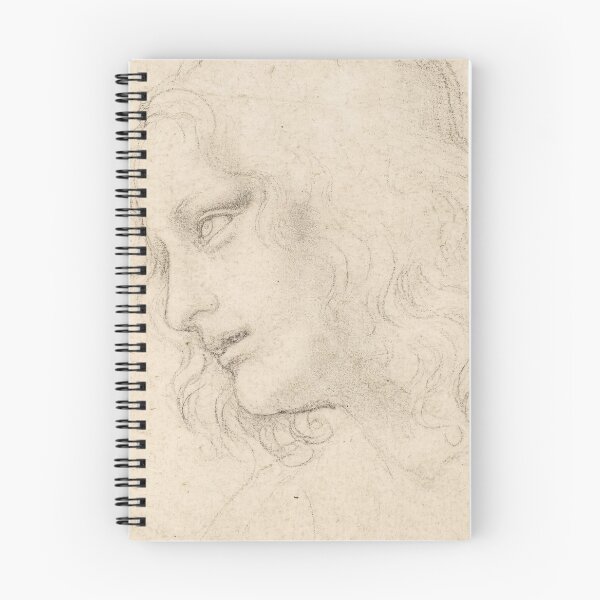 Item preview, The Head of Saint Philip by Leonardo da Vinci Renaissance Drawing Poster designed and sold by artofuniverse.