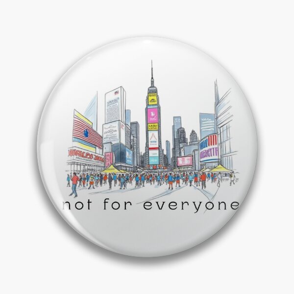 Item preview, NYC Times Square Sketch – Cityscape Aesthetic | New York Street Style Art designed and sold by Sixième Studio.