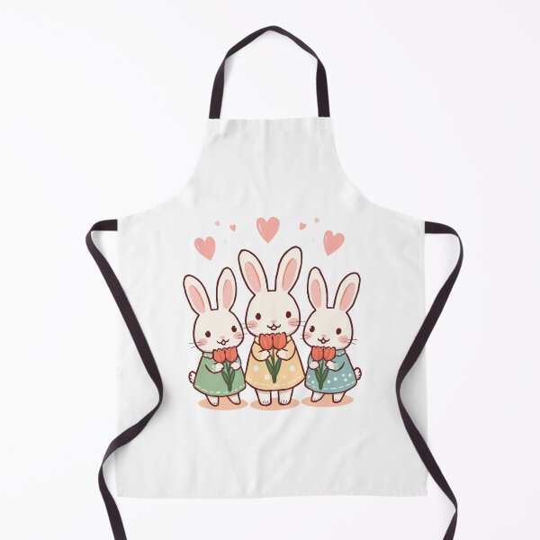 Item preview, Rabbits with Tulips designed and sold by PatronesKawai.
