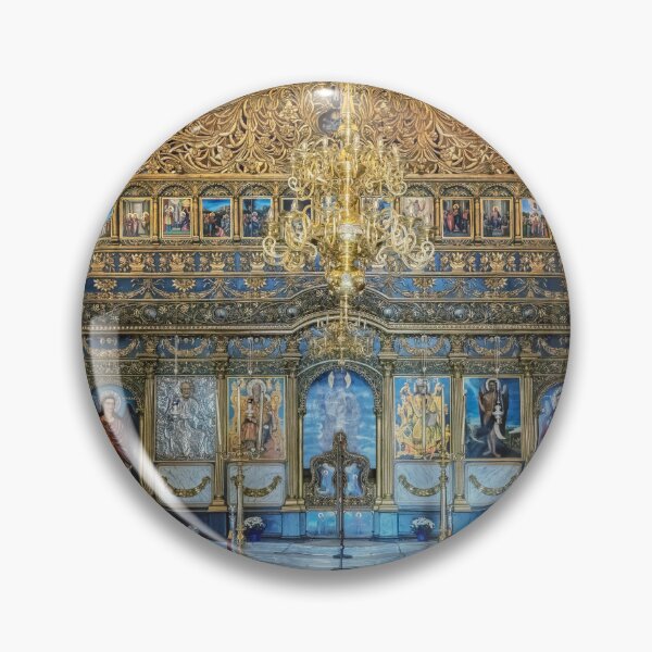 Item preview, Ornate Church Interior Nafplio Greece designed and sold by PhotoArt by Joan Carroll.