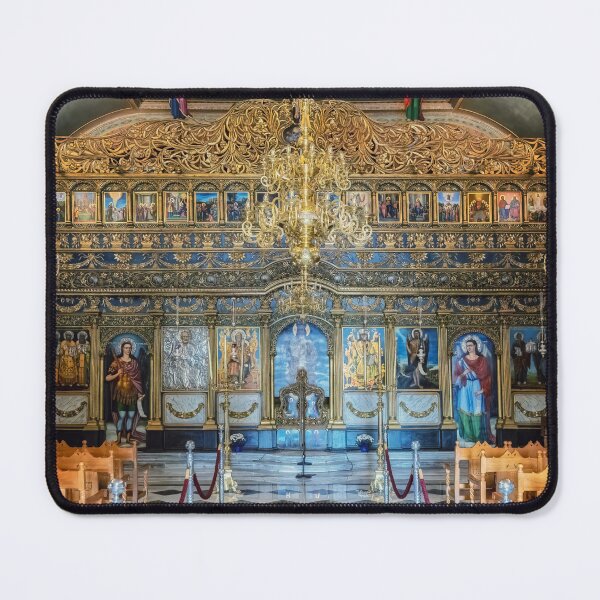 Item preview, Ornate Church Interior Nafplio Greece designed and sold by PhotoArt by Joan Carroll.