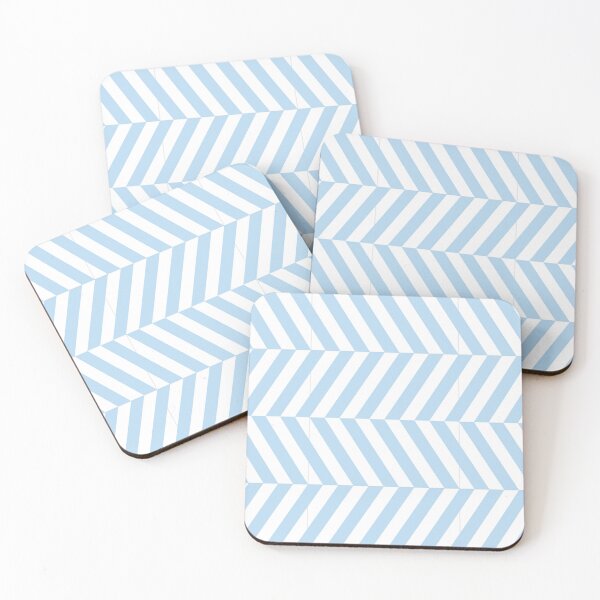 Item preview, White And Ice Blue Herringbone Pattern designed and sold by pattern-archive.