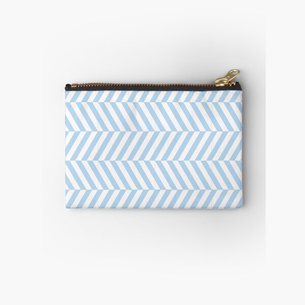 Item preview, White And Ice Blue Herringbone Pattern designed and sold by pattern-archive.