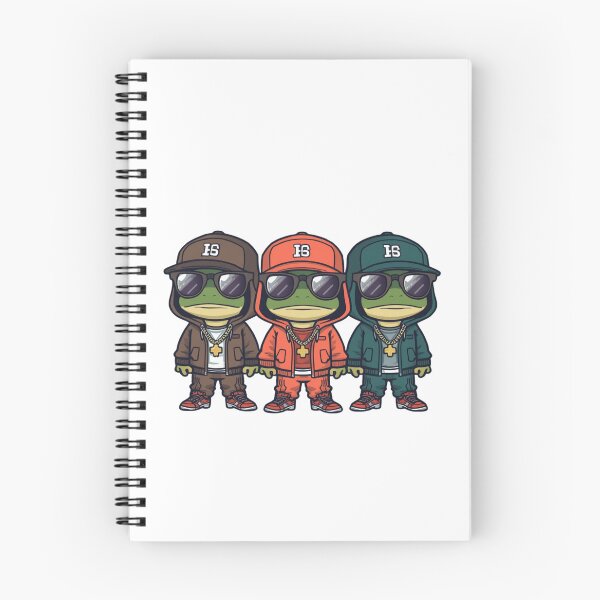Item preview, rapping frogs designed and sold by PatronesKawai.