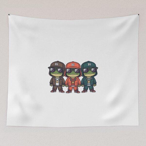 Item preview, rapping frogs designed and sold by PatronesKawai.